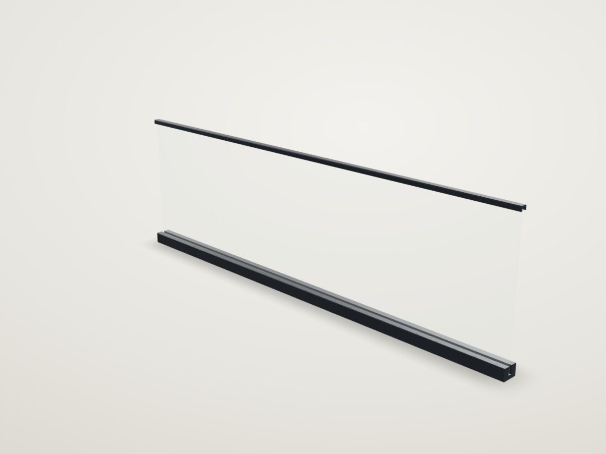 Garde-corps aluminium et verre