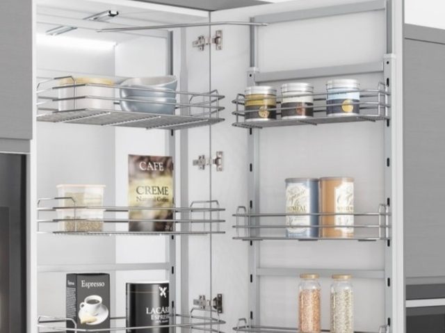 Système de rangement coulissant pour cuisine