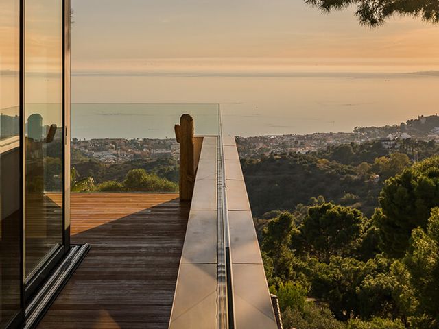 Garde-corps en verre et aluminium avec vue panoramique